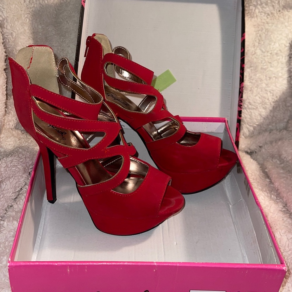 Red high heels